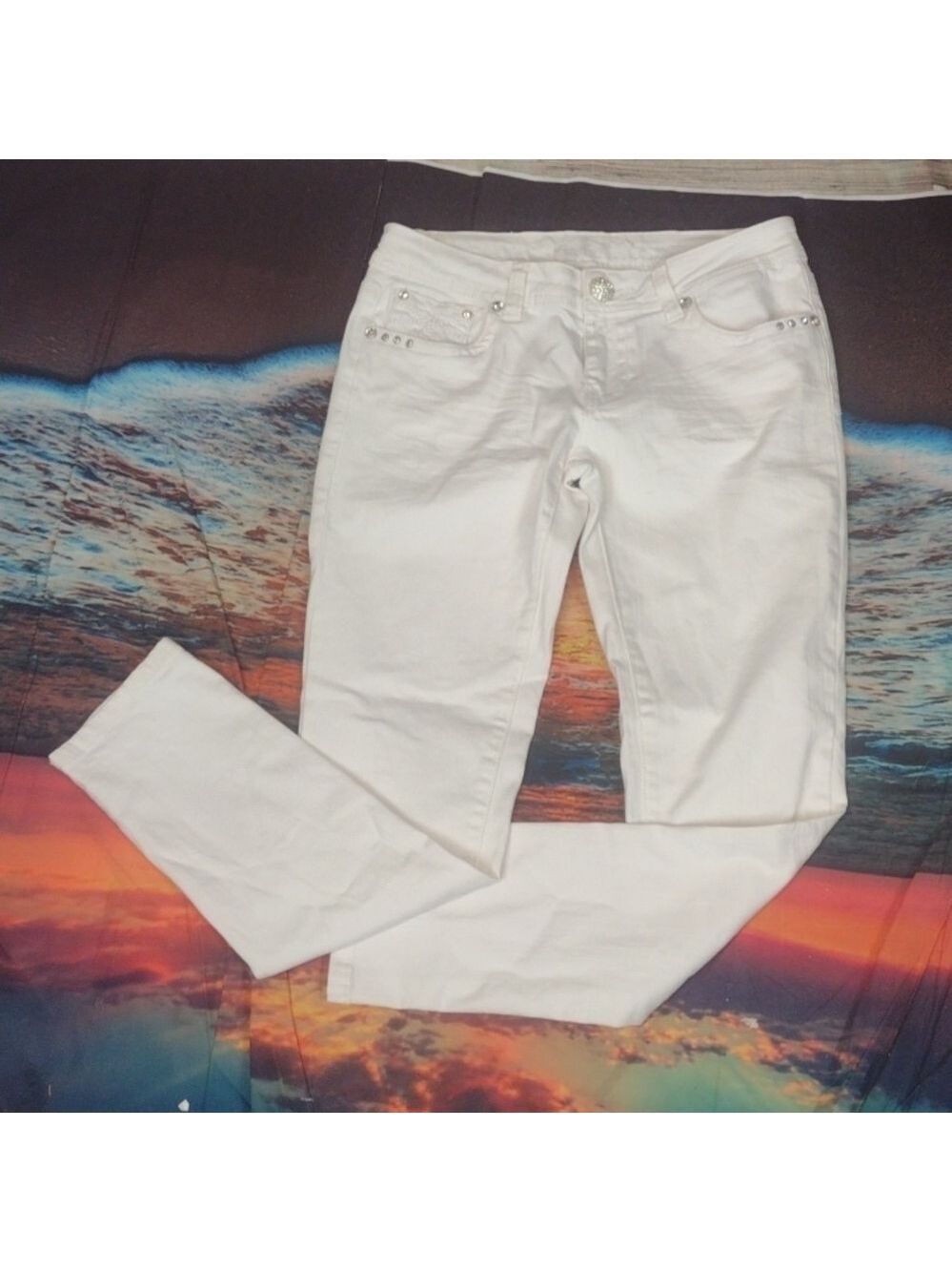 L.a. idol white jeans size 9